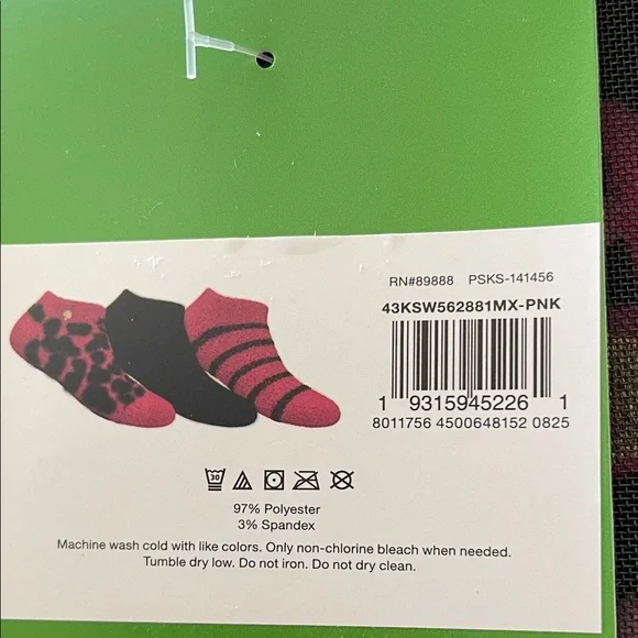 NWT Kate Spade 3 Cozy Low Cut Socks in a Bag - Picture 3 of 7